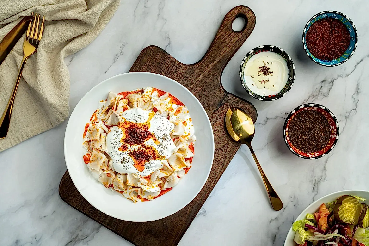 Turkish Ravioli (Manti) Platter - Build Your Own